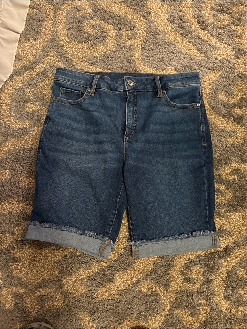 Style & Co. Medium Blue Denim Bermuda Shorts